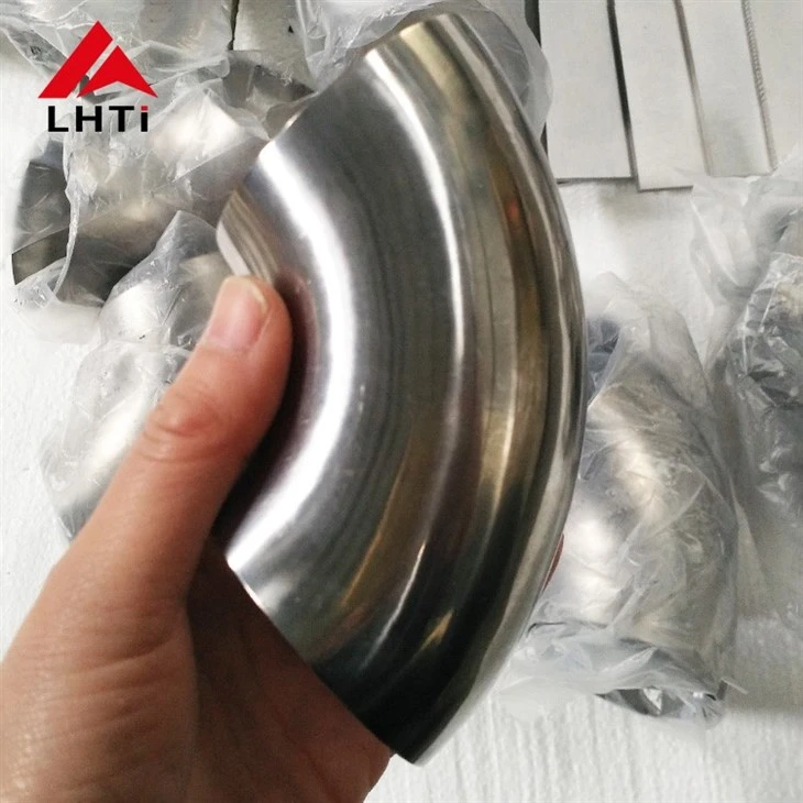 Gr1 Gr2 Titanium Pipe Bend 90 Degree Exhaust Tube Elbow Long Radius