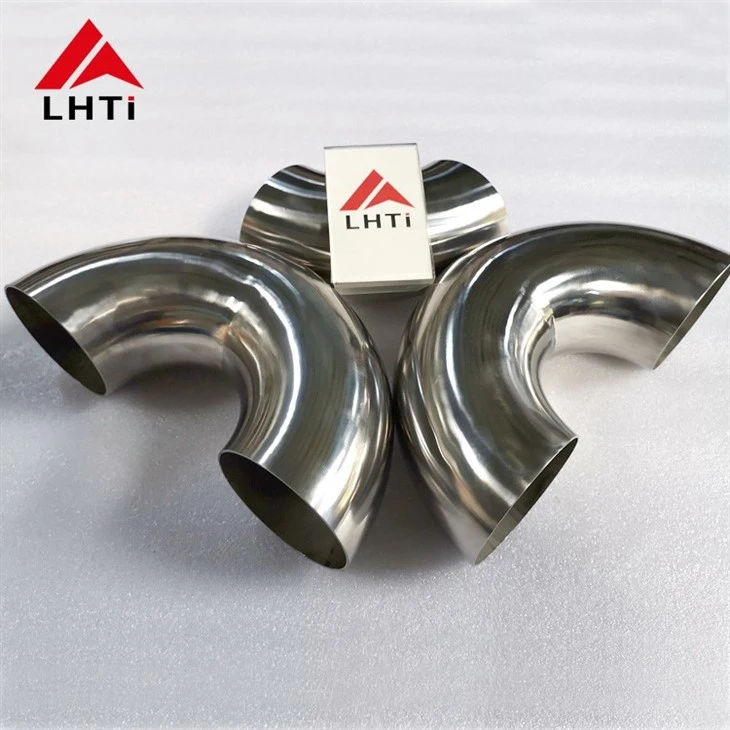 Long Radius Titanium Elbow 45 Degree / 90 Degree Titanium Pipe Elbow